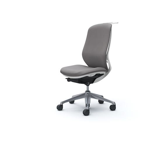 ■OKAMURA シルフィー 肘なし 背クッション ハイ ホワイトボディ ハンガー有 ランバー無 アルミ脚〔品番:C638BWFXW1〕【4259669:0】[送料別途見積り][法人・事業所限定][外直送][店頭受取不可]