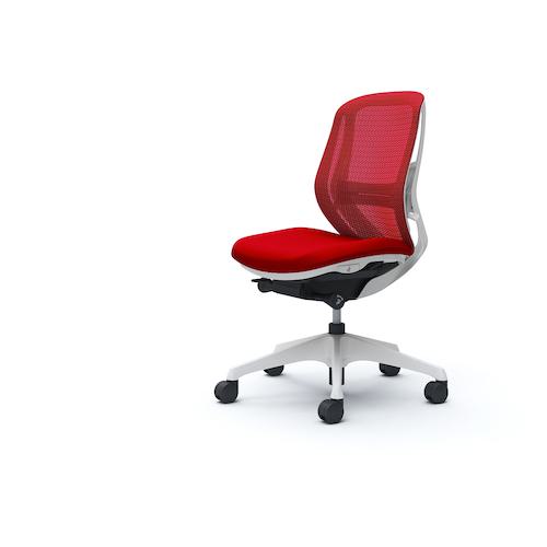 ■OKAMURA シルフィー 肘なし 背メッシュ ロー ホワイトボディ ハンガー無 ランバー有 樹脂脚〔品番:C631XZFMP9〕【4259752:0】[送料別途見積り][法人・事業所限定][外直送][店頭受取不可]