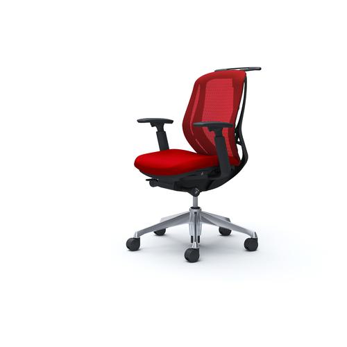 ■OKAMURA シルフィー 可動肘 背メッシュ ロー ブラックボディ ハンガー有 ランバー無 アルミ脚〔品番:C682BRFMP9〕【4261236:0】[送料別途見積り][法人・事業所限定][外直送][店頭受取不可]