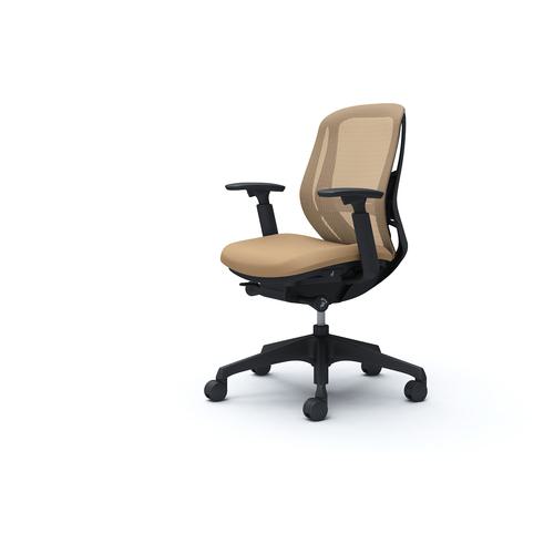 ■OKAMURA シルフィー 可動肘 背メッシュ ロー ブラックボディ ハンガー無 ランバー有 樹脂脚〔品番:C681XSFMP7〕【4261334:0】[送料別途見積り][法人・事業所限定][外直送][店頭受取不可]