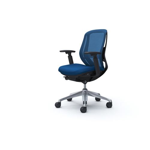 ■OKAMURA シルフィー 可動肘 背メッシュ ロー ブラックボディ ハンガー無 ランバー有 アルミ脚〔品番:C681BSFMP3〕【4262864:0】[送料別途見積り][法人・事業所限定][外直送][店頭受取不可]