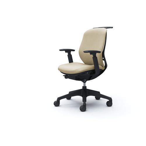■OKAMURA シルフィー 可動肘 背クッション ロー ブラックボディ ハンガー有 ランバー無 樹脂脚〔品番:C684XRFXW2〕【4262914:0】[送料別途見積り][法人・事業所限定][外直送][店頭受取不可]