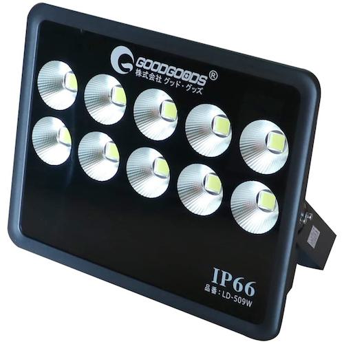 ■グリーンクロス LED投光器 500W 53000LM 極薄設計 LD-509W〔品番:6300031435〕【4263925:0】[送料別途見積り][法人・事業所限定][外直送][店頭受取不可]