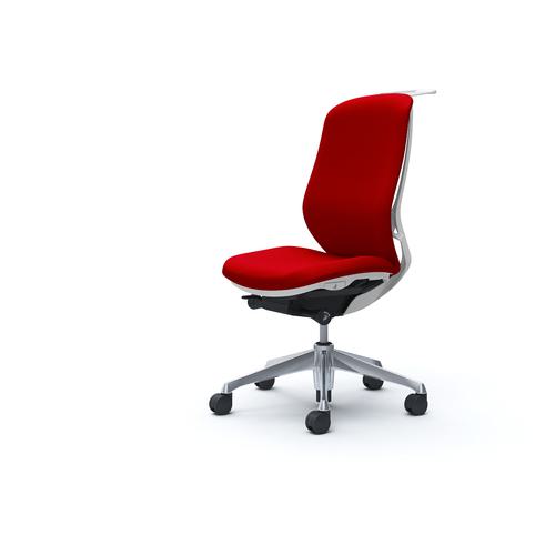 ■OKAMURA シルフィー 肘なし 背クッション ハイ ホワイトボディ ハンガー有 ランバー無 アルミ脚〔品番:C638BWFSF9〕【4264451:0】[送料別途見積り][法人・事業所限定][外直送][店頭受取不可]｜ホームセンターバロー　店