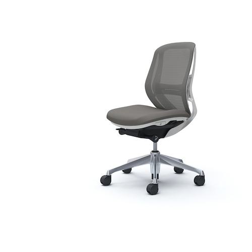 ■OKAMURA シルフィー 肘なし 背メッシュ ロー ホワイトボディ ハンガー無 ランバー有 アルミ脚〔品番:C631BZFMR2〕【4265988:0】[送料別途見積り][法人・事業所限定][外直送][店頭受取不可]