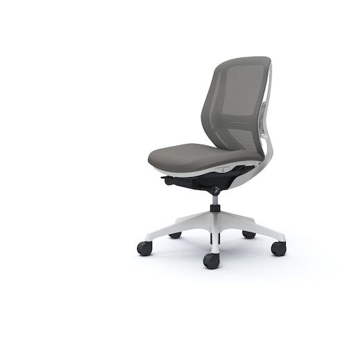 ■OKAMURA シルフィー 肘なし 背メッシュ ロー ホワイトボディ ハンガー無 ランバー有 樹脂脚〔品番:C631XZFMR2〕【4266038:0】[送料別途見積り][法人・事業所限定][外直送][店頭受取不可]｜ホームセンターバロー　店