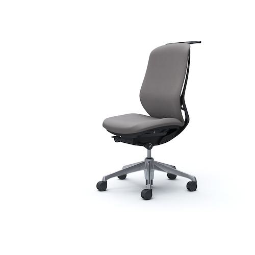 ■OKAMURA シルフィー 肘なし 背クッション ハイ ブラックボディ ハンガー有 ランバー無 アルミ脚〔品番:C638BRFXW1〕【4266047:0】[送料別途見積り][法人・事業所限定][外直送][店頭受取不可]