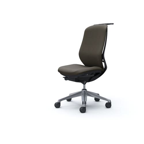 ■OKAMURA シルフィー 肘なし 背クッション ハイ ブラックボディ ハンガー有 ランバー無 アルミ脚〔品番:C638BRFXW3〕【4266058:0】[送料別途見積り][法人・事業所限定][外直送][店頭受取不可]