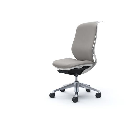 ■OKAMURA シルフィー 肘なし 背クッション ハイ ホワイトボディ ハンガー有 ランバー無 アルミ脚〔品番:C638BWFSG3〕【4267614:0】[送料別途見積り][法人・事業所限定][外直送][店頭受取不可]