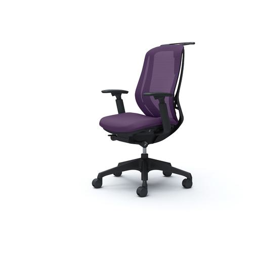 ■OKAMURA シルフィー 可動肘 背メッシュ ハイ ブラックボディ ハンガー有 ランバー無 樹脂脚〔品番:C686XRFMP0〕【4269068:0】[送料別途見積り][法人・事業所限定][外直送][店頭受取不可]
