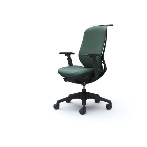 ■OKAMURA シルフィー 可動肘 背クッション ハイ ブラックボディ ハンガー有 ランバー無 樹脂脚〔品番:C688XRFXW5〕【4269081:0】[送料別途見積り][法人・事業所限定][外直送][店頭受取不可]