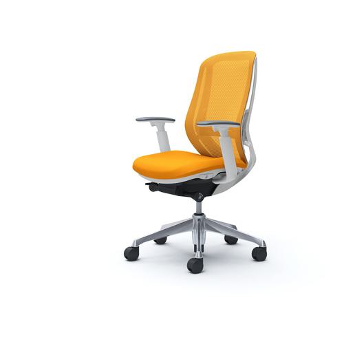 ■OKAMURA シルフィー 可動肘 背メッシュ ハイ ホワイトボディ ハンガー無 ランバー有 アルミ脚〔品番:C685BZFMR8〕【4269084:0】[送料別途見積り][法人・事業所限定][外直送][店頭受取不可]｜ホームセンターバロー　店
