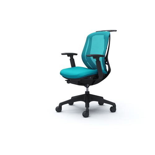 ■OKAMURA シルフィー 可動肘 背メッシュ ロー ブラックボディ ハンガー有 ランバー無 樹脂脚〔品番:C682XRFMR6〕【4269148:0】[送料別途見積り][法人・事業所限定][外直送][店頭受取不可]