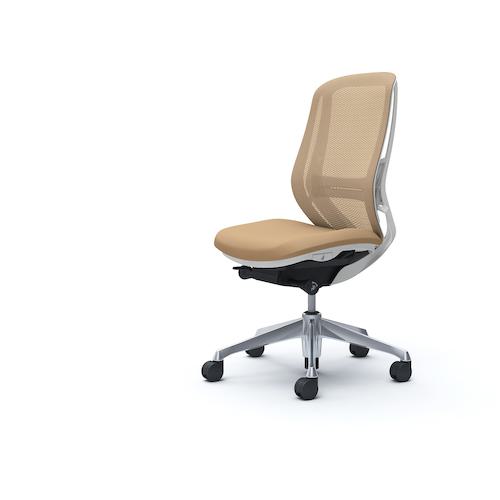 ■OKAMURA シルフィー 肘なし 背メッシュ ハイ ホワイトボディ ハンガー無 ランバー有 アルミ脚〔品番:C635BZFMP7〕【4269175:0】[送料別途見積り][法人・事業所限定][外直送][店頭受取不可]