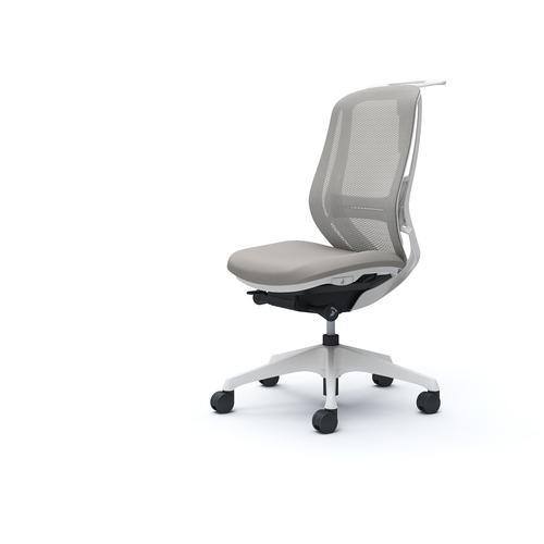 ■OKAMURA シルフィー 肘なし 背メッシュ ハイ ホワイトボディ ハンガー有 ランバー有 樹脂脚〔品番:C636XZFMR3〕【4269193:0】[送料別途見積り][法人・事業所限定][外直送][店頭受取不可]