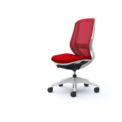 ■OKAMURA シルフィー 肘なし 背メッシュ ハイ ホワイトボディ ハンガー無 ランバー有 樹脂脚〔品番:C635XZFMP9〕【4270728:0】[送料別途見積り][法人・事業所限定][外直送][店頭受取不可]