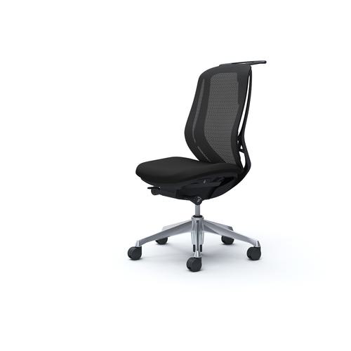 ■OKAMURA シルフィー 肘なし 背メッシュ ハイ ブラックボディ ハンガー有 ランバー無 アルミ脚〔品番:C636BRFMP1〕【4270814:0】[送料別途見積り][法人・事業所限定][外直送][店頭受取不可]