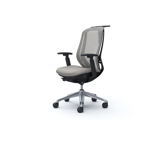 ■OKAMURA シルフィー 可動肘 背メッシュ ハイ ブラックボディ ハンガー有 ランバー無 アルミ脚〔品番:C686BRFMR3〕【4272191:0】[送料別途見積り][法人・事業所限定][外直送][店頭受取不可]｜ホームセンターバロー　店