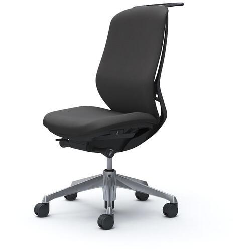 ■OKAMURA シルフィー 肘なし 背クッション ハイ ブラックボディ ハンガー有 ランバー無 アルミ脚〔品番:C638BRFXW0〕【4272349:0】[送料別途見積り][法人・事業所限定][外直送][店頭受取不可]｜ホームセンターバロー　店