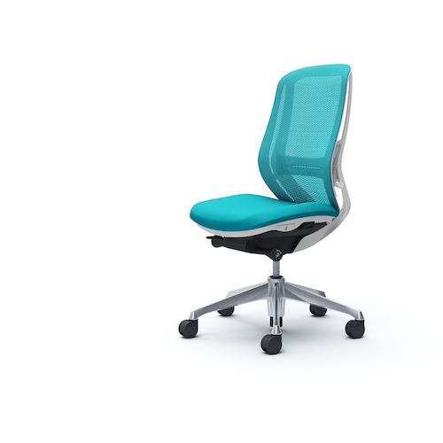 ■OKAMURA シルフィー 肘なし 背メッシュ ハイ ホワイトボディ ハンガー無 ランバー有 アルミ脚〔品番:C635BZFMR6〕【4272386:0】[送料別途見積り][法人・事業所限定][外直送][店頭受取不可]