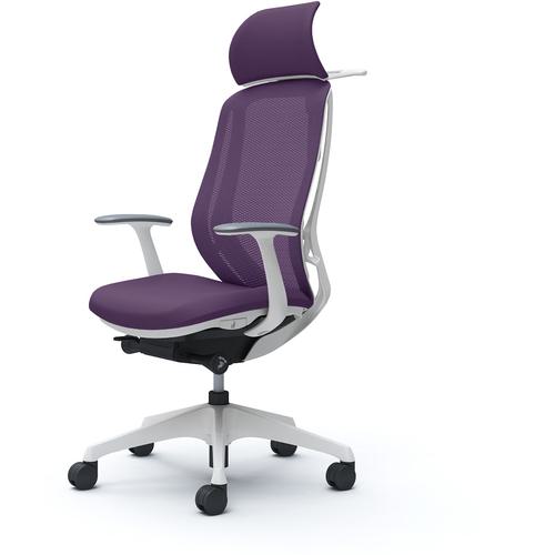 ■OKAMURA シルフィー固定肘 背メッシュEXハイ ホワイトボディ ハンガー有 ランバー無 樹脂脚〔品番:C64BXWFMP0〕【4273849:0】[送料別途見積り][法人・事業所限定][外直送][店頭受取不可]｜ホームセンターバロー　店