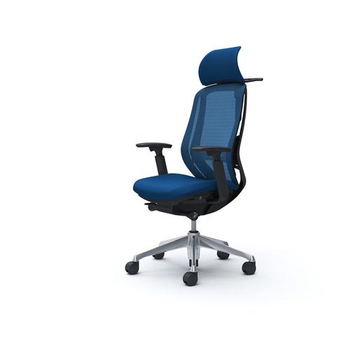 ■OKAMURA シルフィー 可動肘 背メッシュEXハイ ブラックボディ ハンガー有 ランバー有 アルミ脚〔品番:C68BBSFMP3〕【4273866:0】[送料別途見積り][法人・事業所限定][外直送][店頭受取不可]