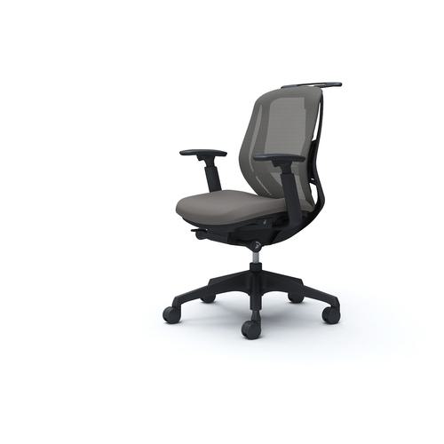 ■OKAMURA シルフィー 可動肘 背メッシュ ロー ブラックボディ ハンガー有 ランバー有 樹脂脚〔品番:C682XSFMR2〕【4273892:0】[送料別途見積り][法人・事業所限定][外直送][店頭受取不可]｜ホームセンターバロー　店