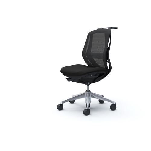 ■OKAMURA シルフィー 肘なし 背メッシュ ロー ブラックボディ ハンガー有 ランバー有 アルミ脚〔品番:C632BSFMP1〕【4273898:0】[送料別途見積り][法人・事業所限定][外直送][店頭受取不可]