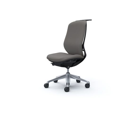 ■OKAMURA シルフィー 肘なし 背クッション ハイ ブラックボディ ハンガー有 ランバー無 アルミ脚〔品番:C638BRFSG2〕【4273936:0】[送料別途見積り][法人・事業所限定][外直送][店頭受取不可]｜ホームセンターバロー　店