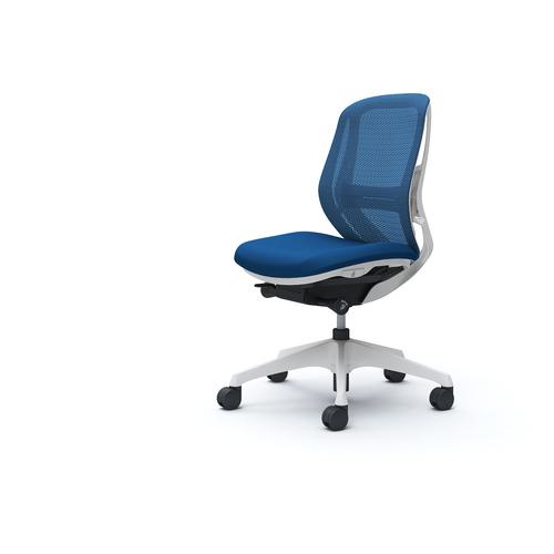■OKAMURA シルフィー 肘なし 背メッシュ ロー ホワイトボディ ハンガー無 ランバー有 樹脂脚〔品番:C631XZFMP3〕【4273950:0】[送料別途見積り][法人・事業所限定][外直送][店頭受取不可]
