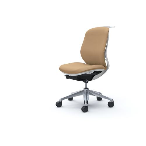 ■OKAMURA シルフィー 肘なし 背クッション ロー ホワイトボディ ハンガー有 ランバー無 アルミ脚〔品番:C634BWFSF7〕【4275470:0】[送料別途見積り][法人・事業所限定][外直送][店頭受取不可]