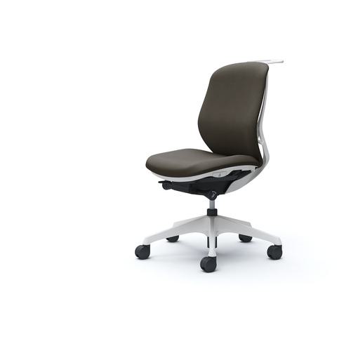 ■OKAMURA シルフィー 肘なし 背クッション ロー ホワイトボディ ハンガー有 ランバー無 樹脂脚〔品番:C634XWFXW3〕【4275472:0】[送料別途見積り][法人・事業所限定][外直送][店頭受取不可]