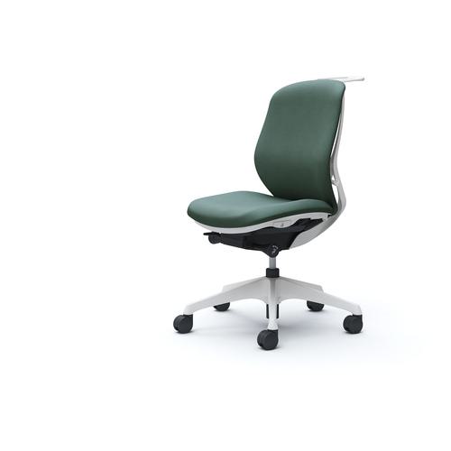 ■OKAMURA シルフィー 肘なし 背クッション ロー ホワイトボディ ハンガー有 ランバー無 樹脂脚〔品番:C634XWFXW5〕【4275475:0】[送料別途見積り][法人・事業所限定][外直送][店頭受取不可]