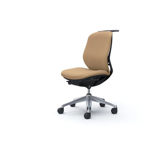 ■OKAMURA シルフィー 肘なし 背クッション ロー ブラックボディ ハンガー有 ランバー無 アルミ脚〔品番:C634BRFSF7〕【4275495:0】[送料別途見積り][法人・事業所限定][外直送][店頭受取不可]