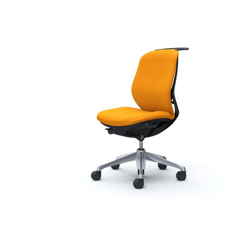 ■OKAMURA シルフィー 肘なし 背クッション ロー ブラックボディ ハンガー有 ランバー無 アルミ脚〔品番:C634BRFSG8〕【4275511:0】[送料別途見積り][法人・事業所限定][外直送][店頭受取不可]