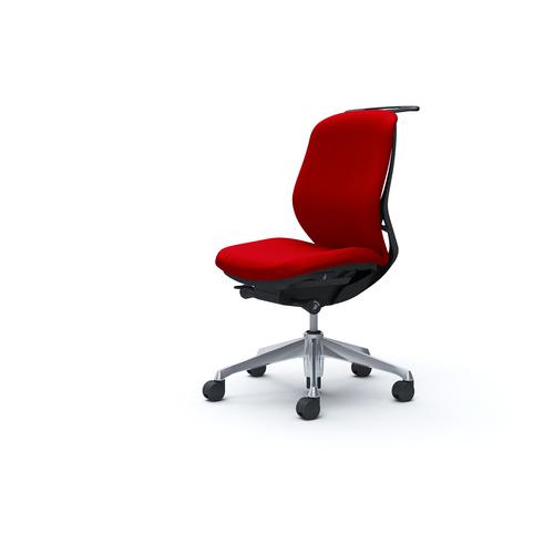 ■OKAMURA シルフィー 肘なし 背クッション ロー ブラックボディ ハンガー有 ランバー無 アルミ脚〔品番:C634BRFSF9〕【4275513:0】[送料別途見積り][法人・事業所限定][外直送][店頭受取不可]