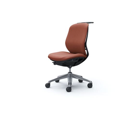 ■OKAMURA シルフィー 肘なし 背クッション ロー ブラックボディ ハンガー有 ランバー無 アルミ脚〔品番:C634BRFXW6〕【4275514:0】[送料別途見積り][法人・事業所限定][外直送][店頭受取不可]
