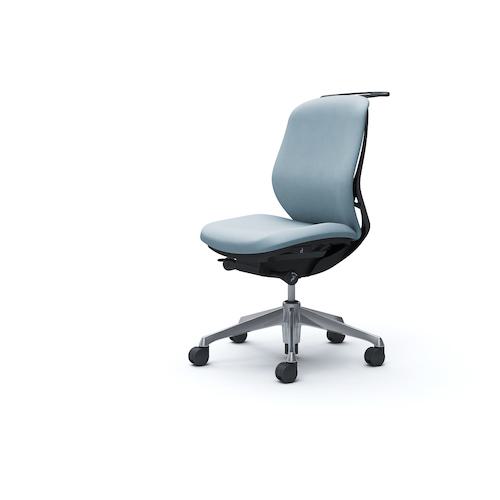 ■OKAMURA シルフィー 肘なし 背クッション ロー ブラックボディ ハンガー有 ランバー無 アルミ脚〔品番:C634BRFXW9〕【4275518:0】[送料別途見積り][法人・事業所限定][外直送][店頭受取不可]｜ホームセンターバロー　店