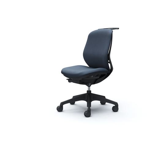 ■OKAMURA シルフィー 肘なし 背クッション ロー ブラックボディ ハンガー有 ランバー無 樹脂脚〔品番:C634XRFXW4〕【4275541:0】[送料別途見積り][法人・事業所限定][外直送][店頭受取不可]