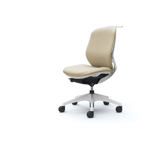 ■OKAMURA シルフィー 肘なし 背クッション ロー ホワイトボディ ハンガー有 ランバー無 樹脂脚〔品番:C634XWFXW2〕【4275546:0】[送料別途見積り][法人・事業所限定][外直送][店頭受取不可]
