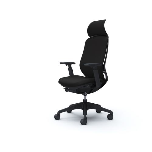 ■OKAMURA シルフィー可動肘 背クッションEXハイ ブラックボディ ハンガー無 ランバー無 樹脂脚〔品番:C68CXRFSF1〕【4277009:0】[送料別途見積り][法人・事業所限定][外直送][店頭受取不可]