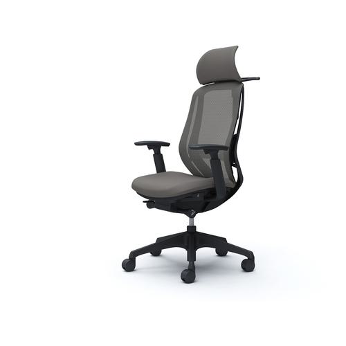 ■OKAMURA シルフィー 可動肘 背メッシュEXハイ ブラックボディ ハンガー有 ランバー有 樹脂脚〔品番:C68BXSFMR2〕【4277039:0】[送料別途見積り][法人・事業所限定][外直送][店頭受取不可]