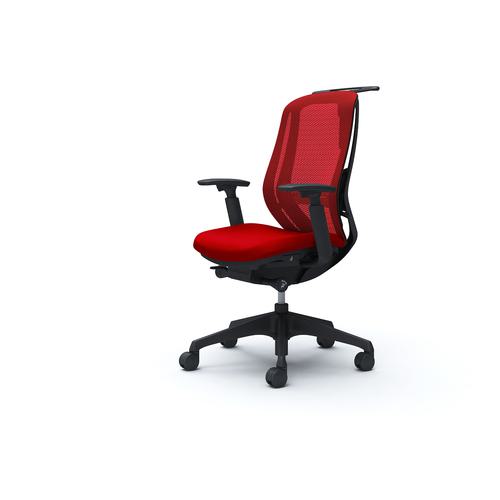 ■OKAMURA シルフィー 可動肘 背メッシュ ハイ ブラックボディ ハンガー有 ランバー有 樹脂脚〔品番:C686XSFMP9〕【4277049:0】[送料別途見積り][法人・事業所限定][外直送][店頭受取不可]