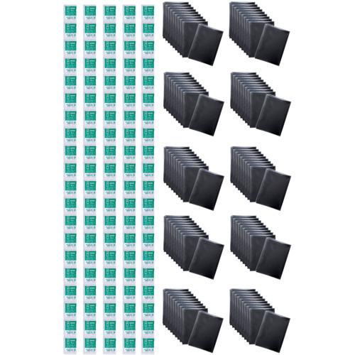 ■サンコー トイレ非常用袋 抗菌凝固剤付 100回分〔品番:RB07〕【4284303:0】[店頭受取不可]