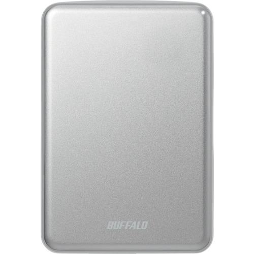 ■BUFFALO USB3.1(Gen.1)対応 アルミ素材&薄型ポータブルHDD 2TB シルバー〔品番:HDPUS2.0U3SVD〕【4290503:0】[送料別途見積り][掲外取寄][店頭受取不可]