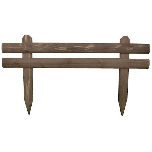 ■伝蔵 DB丸太フェンス W90&times;H50cm《6個入》〔品番:G068〕【4290644&times;6:0】[法人・事業所限定][外直送元][店頭受取不可]｜ホームセンターバロー　店