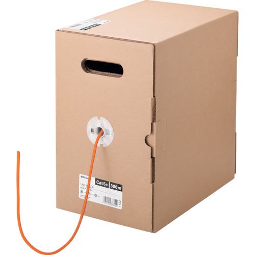 ■BUFFALO Cat5e LANケーブル 300m 単線 オレンジ〔品番:BL5E3000OR〕【4295077:0】[送料別途見積り][掲外取寄][店頭受取不可]