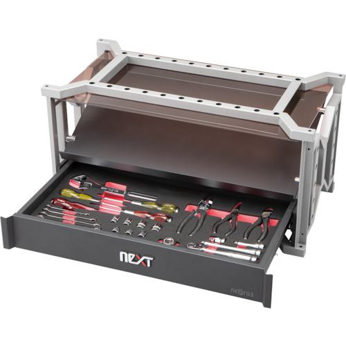 ■nepros 整備用工具セット neXT ツールセット(27点) ケース間口720×奥行375×高さ360mm〔品番:NTX1WB27A〕【4296416:0】[送料別途見積り][掲外取寄][店頭受取不可]