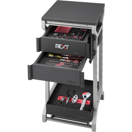 ■nepros 整備用工具セット neXT ツールセット(27点) ケース間口360×奥行375×高さ740mm〔品番:NTX1NA27A〕【4296421:0】[送料別途見積り][掲外取寄][店頭受取不可]