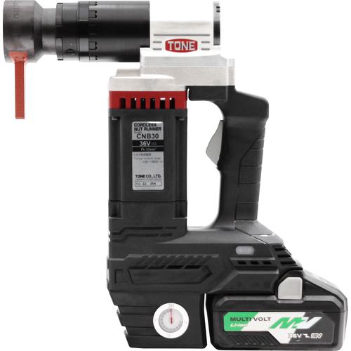 ■TONE コードレス 充電ナットランナー 最大締付トルク300N・m〔品番:CNB30〕【4305760:0】[法人・事業所限定][外直送元][店頭受取不可]